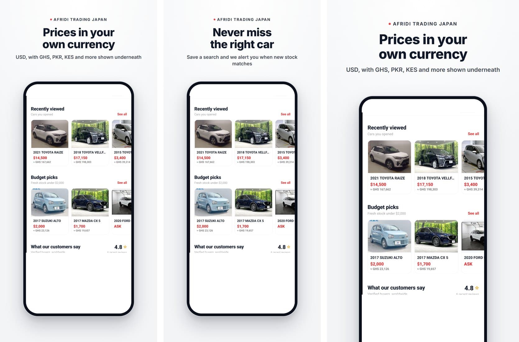 Afridi Trading Japan mobile app store screenshots
